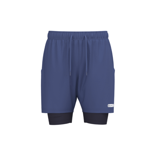 2 in 1 Workout Shorts for Men (Blue)